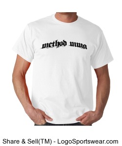 Method Arched Text on Light Shirts Design Zoom