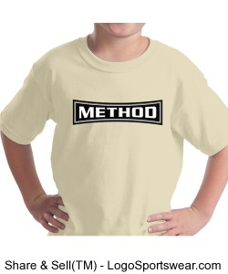 Method Logo on Youth Light Shirts Design Zoom