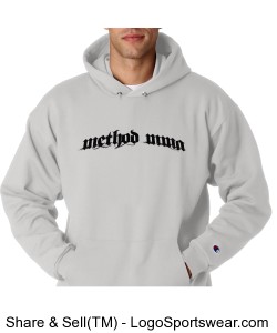 Method Arched Text on Light Hoodies Design Zoom